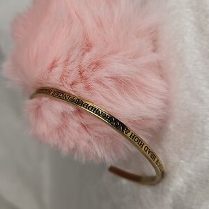"Keep Your Head High & Your Middle Finger Higher" Bangle